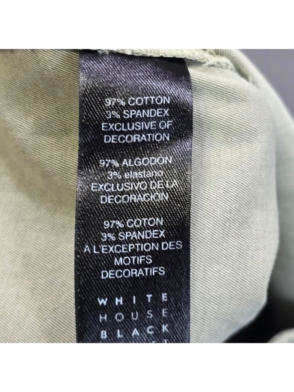 White House Black Market Womens Size 6 Slim Crop Pants Khaki Utility - Picture 4 of 7
